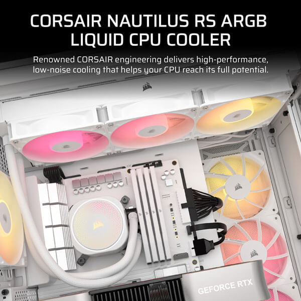 Corsair Nautilus 360mm RS ARGB White CPU Liquid Cooler